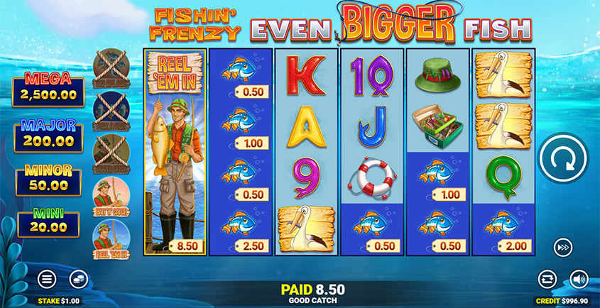 Fishin Frenzy Even Bigger Splash Jackpot King Slot